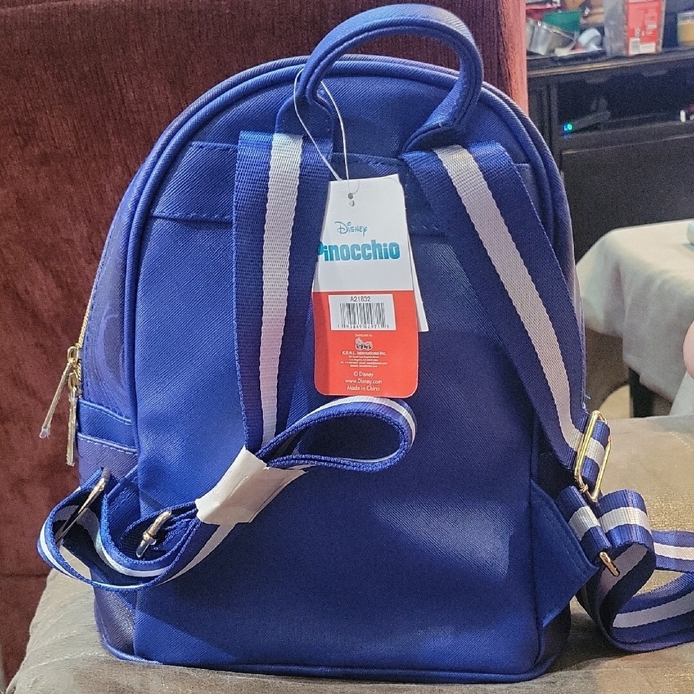Disney Pinocchio Blue Backpack for Kids - Picture 2 of 12